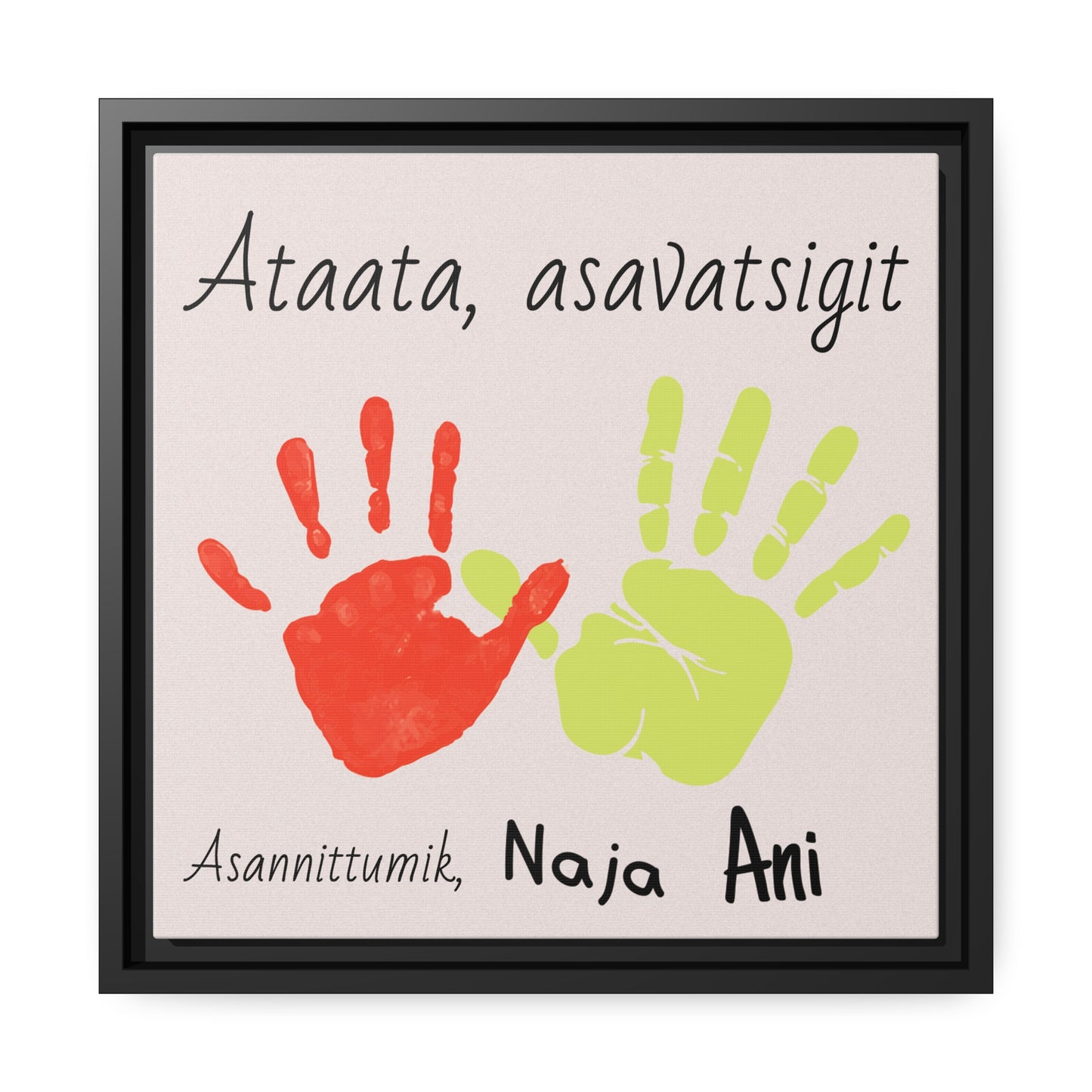 Assiliaq tunissutissaqqissoq Matte Canvas, Black Frame