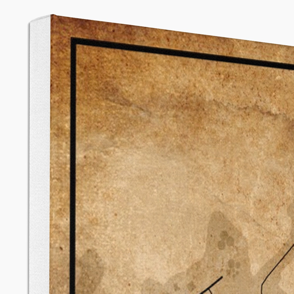 Upernavik Map Canvas - Inu-Art