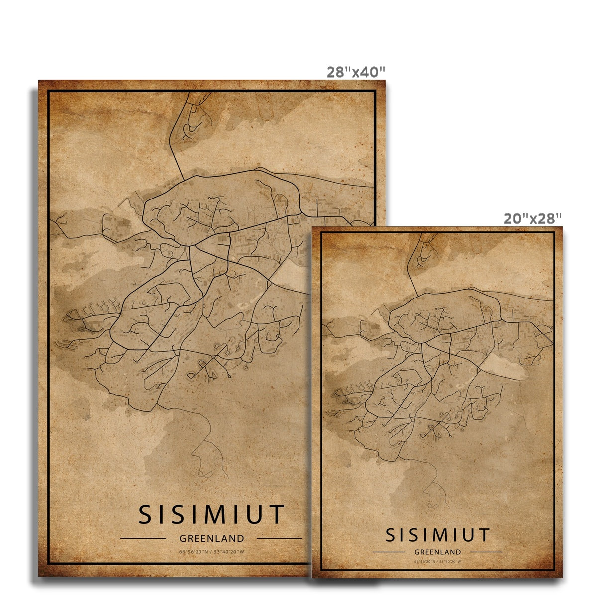 Sisimut Map Canvas - Inu-Art