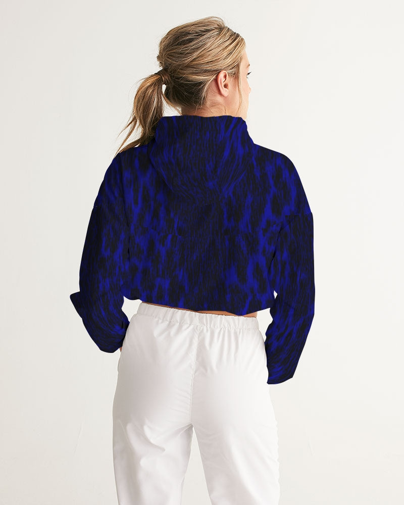 Puisi Blue Cropped Windbreaker