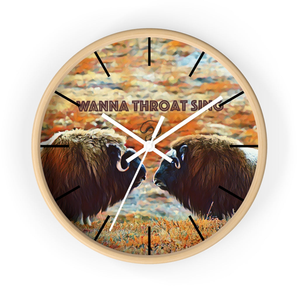 Musk Ox Wall clock - Inu-Art