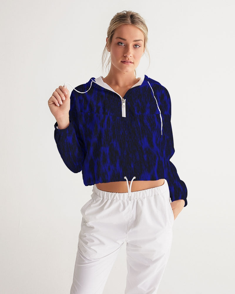Puisi Blue Cropped Windbreaker