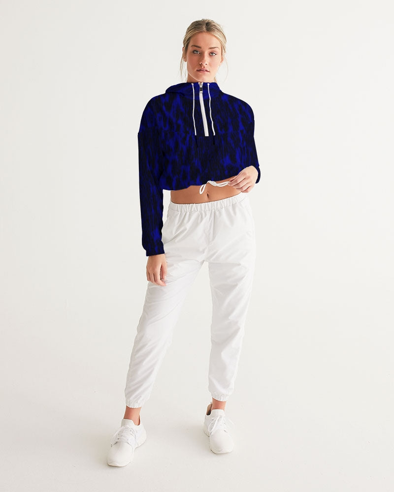 Puisi Blue Cropped Windbreaker