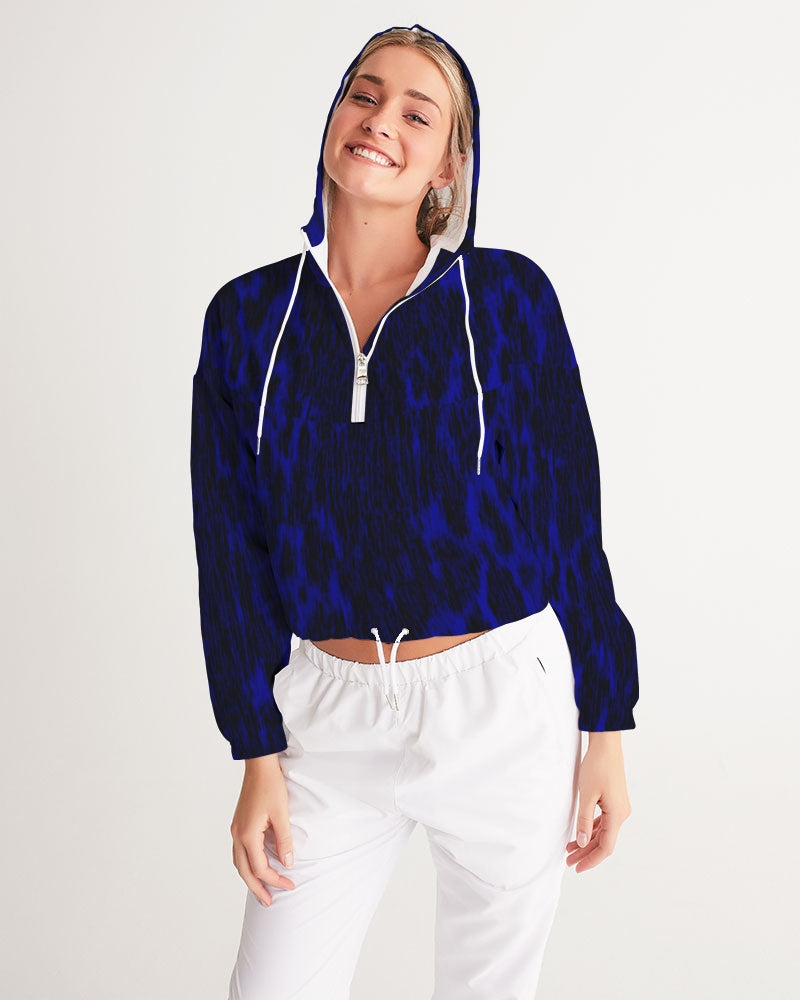 Puisi Blue Cropped Windbreaker
