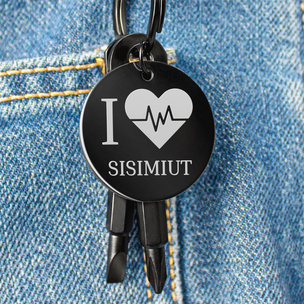 I <3 Sisimiut Nøglering m/ skruetrækkere