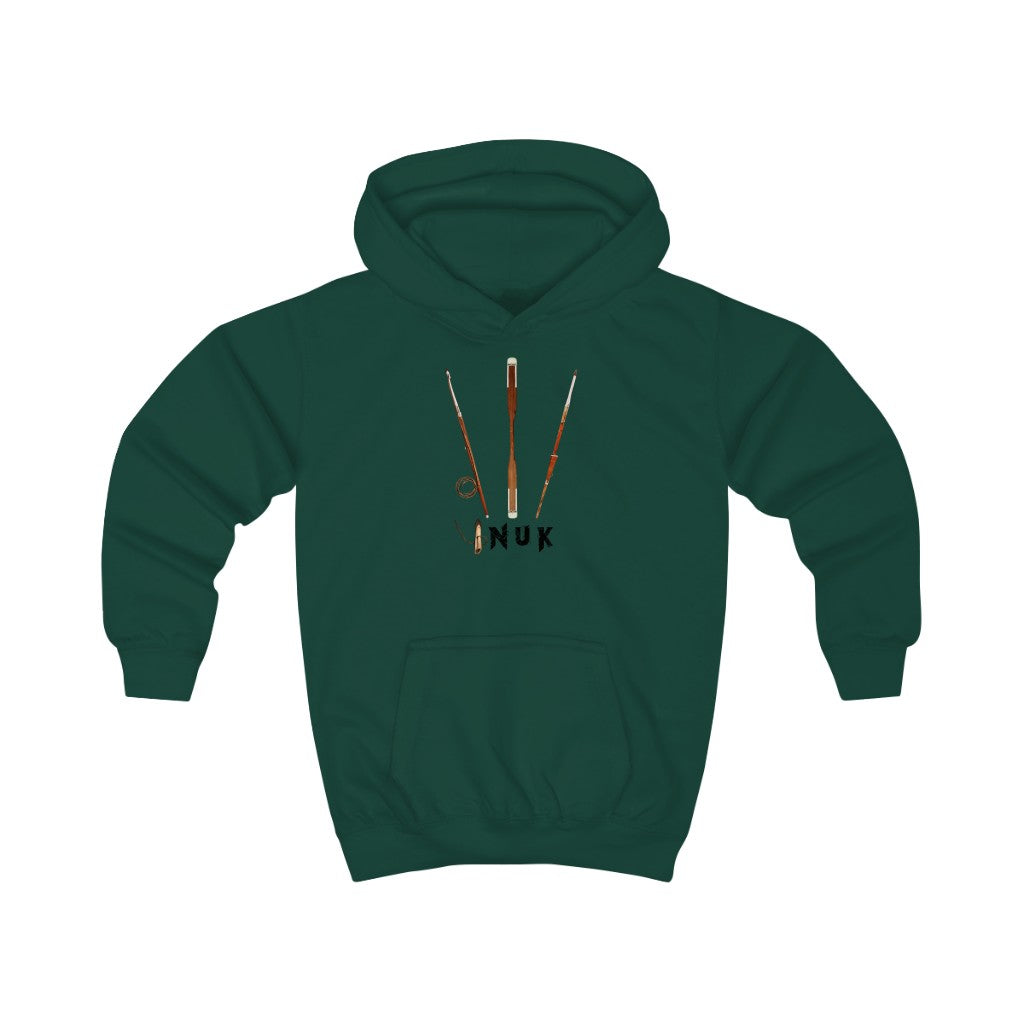 Kids Hoodie-Meeqqanut Saaqqutit Tujuuluk Nasartalik