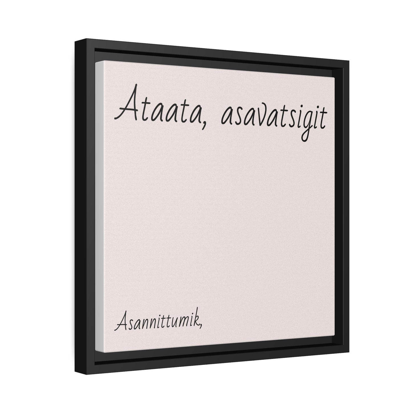 Assiliaq tunissutissaqqissoq Matte Canvas, Black Frame