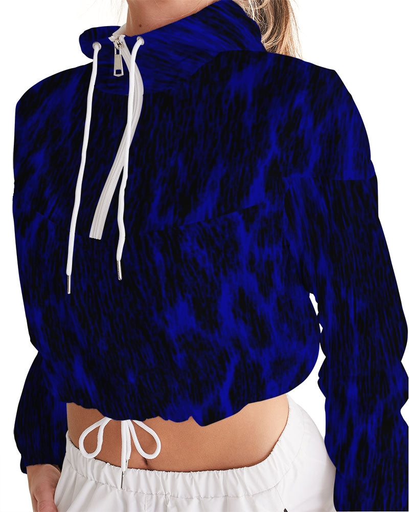 Puisi Blue Cropped Windbreaker