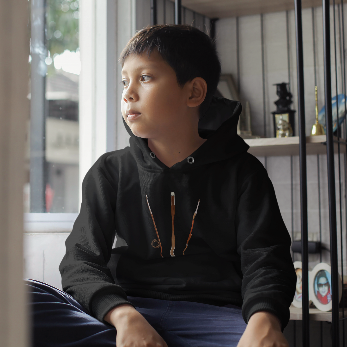 Kids Hoodie-Meeqqanut Saaqqutit Tujuuluk Nasartalik