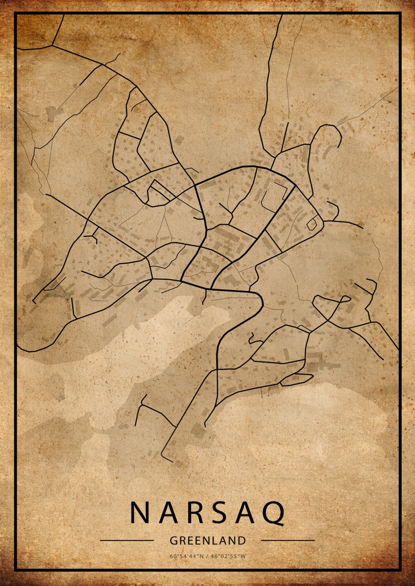 Narsaq Map