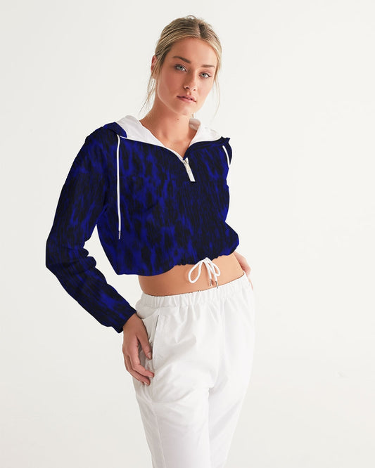 Puisi Blue Cropped Windbreaker
