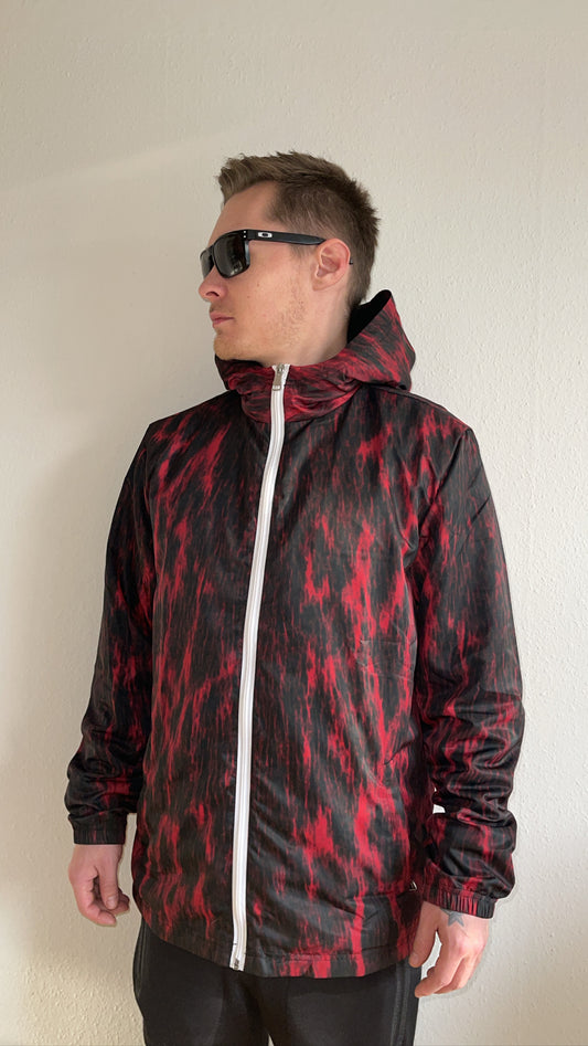 Puisi Red Men's Windbreaker