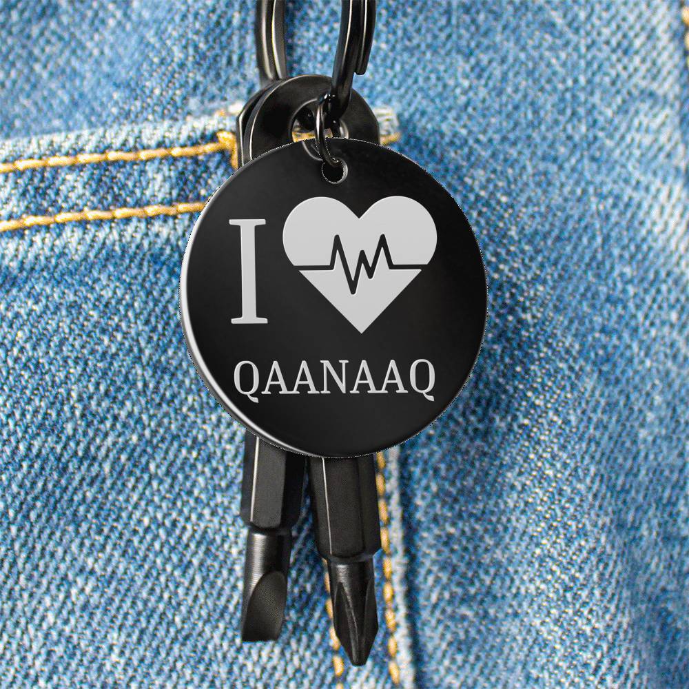 I <3 Qaanaaq Nøglering m/ skruetrækkere