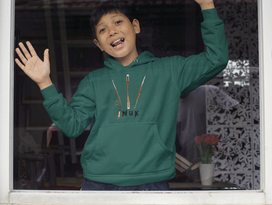 Kids Hoodie-Meeqqanut Saaqqutit Tujuuluk Nasartalik